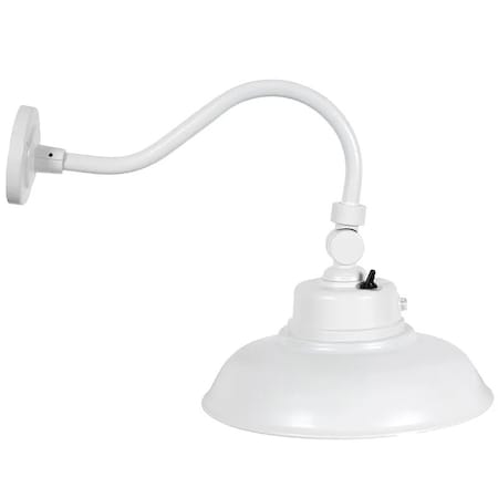 Westgate 3CCT Gooseneck Barn Light, White, 40W, 3000K/4000K/5000K GNB-40W-MCT-WH-P